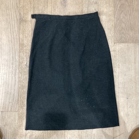 Anthropologie Skirt size 8. Dark Gray with tiny crystals - Picture 4 of 5